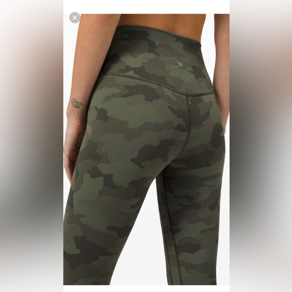 NWT in bag Lululemon camo Align HR 25” pant with pockets - Picture 4 of 4